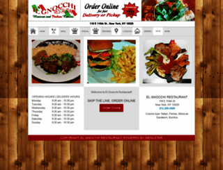 orderelgnocchirestaurant.com screenshot