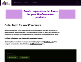 orderform-woo.webaware.net.au screenshot