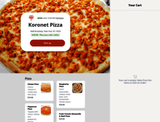 orderkoronetpizza.com screenshot