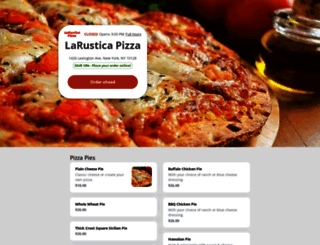 orderlarusticapizza.com screenshot