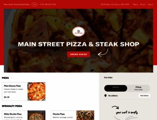 ordermainstpizza.com screenshot