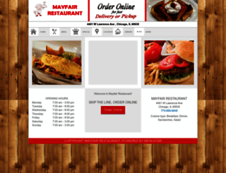 ordermayfairrestaurant.com screenshot