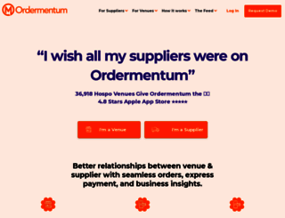 ordermentum.com screenshot