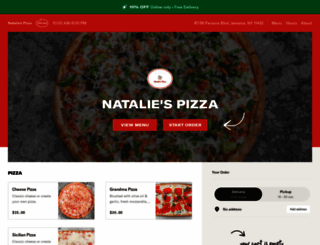 ordernataliespizza.com screenshot
