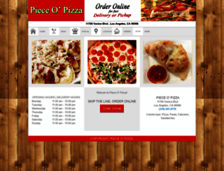 orderpieceopizza.com screenshot