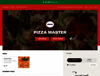 orderpizzamaster.com screenshot
