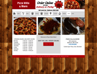 orderpizzavillamore.com screenshot