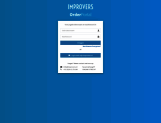 orderportal.improvers.nl screenshot
