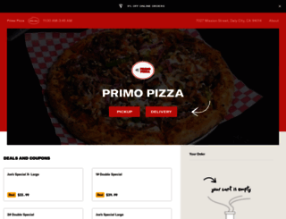 orderprimopizza.com screenshot