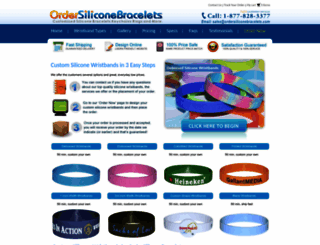 ordersiliconebracelets.com screenshot