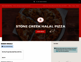 orderstonecreekpizza.com screenshot
