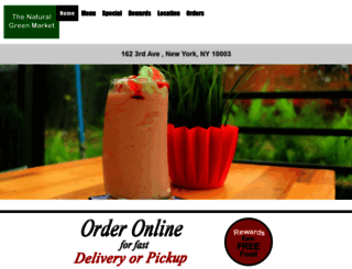 orderthenaturalgreenmarket.com screenshot