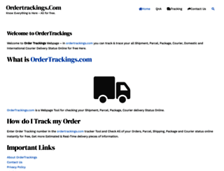 ordertrackings.com screenshot