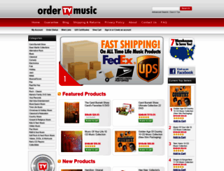 ordertvmusic.com screenshot