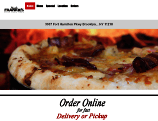 orderunclefrankiespizza.com screenshot