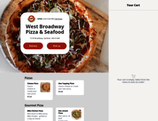orderwestbroadwaypizza.com screenshot