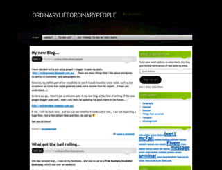 ordinarylifeordinarypeople.wordpress.com screenshot