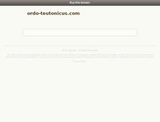 ordo-teutonicus.com screenshot