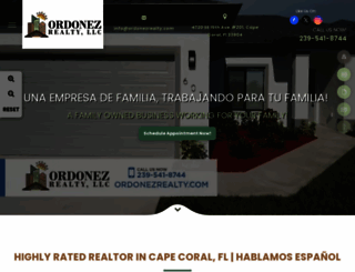 ordonezrealty.com screenshot