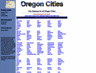 oregoncities.us screenshot