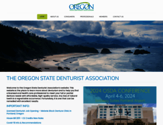 oregondenturist.org screenshot