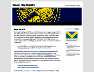oregonflagregistry.org screenshot