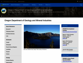 oregongeology.org screenshot