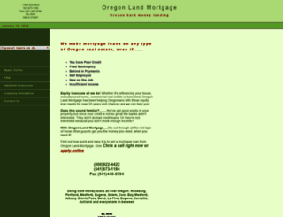 oregonlandmortgage.com screenshot