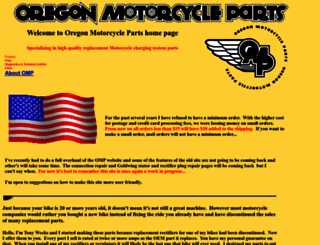 oregonmotorcycleparts.com screenshot