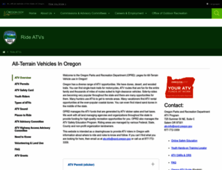 oregonohv.org screenshot