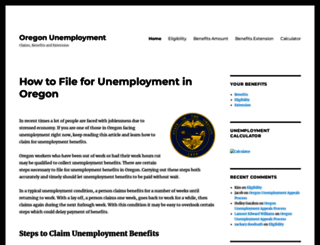 oregonunemployment.co screenshot