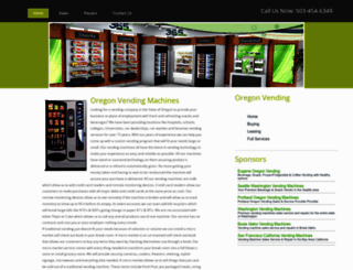 oregonvendingmachines.com screenshot