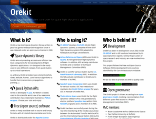 orekit.org screenshot