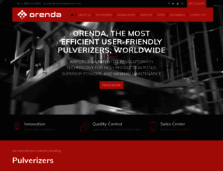 orenda-pulverizers.com screenshot