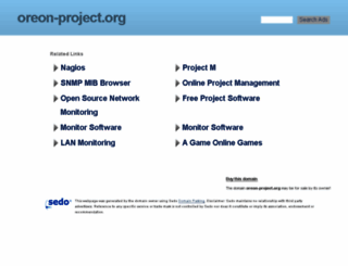 oreon-project.org screenshot