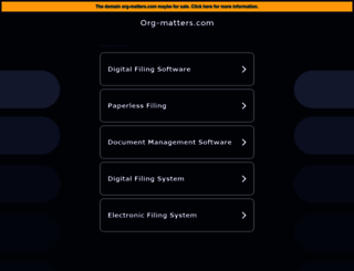 org-matters.com screenshot