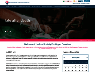 organdonationindore.org screenshot