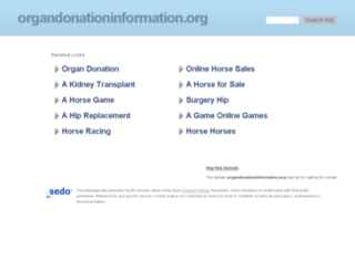 organdonationinformation.org screenshot