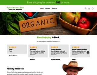 organic-mountain-farms.myshopify.com screenshot