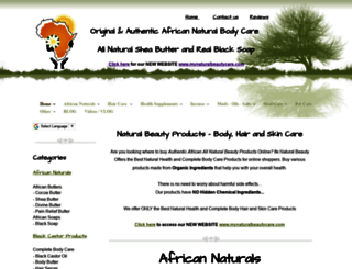 organicbeautyandculturalproducts.com screenshot