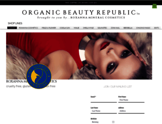 organicbeautylounge.net screenshot