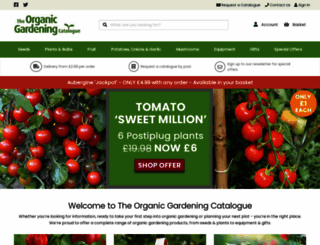 organiccatalogue.com screenshot
