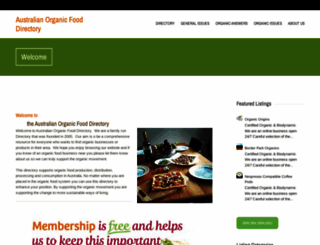 organicfooddirectory.com.au screenshot