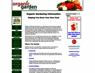 organicgardeninfo.com screenshot