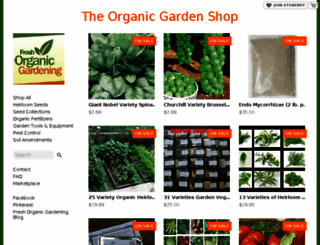 organicgardenshop.storenvy.com screenshot