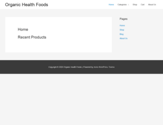 organichealthfoods.com.au screenshot