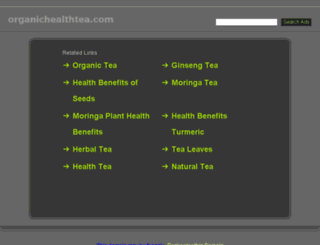 organichealthtea.com screenshot