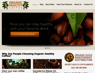 organichealthycoffee.com screenshot