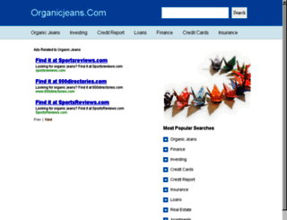 organicjeans.com screenshot