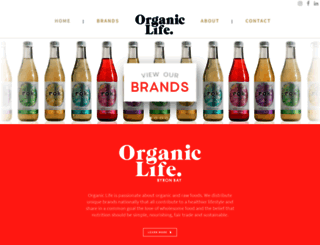 organiclifedistribution.com.au screenshot